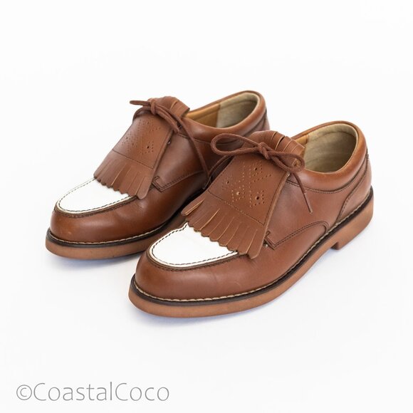 Polo Ralph Lauren Shoes - Polo Golf Ralph Lauren Women's Shoes 6 Saddle Kiltie Oxford Ivy Preppy Vintage 2